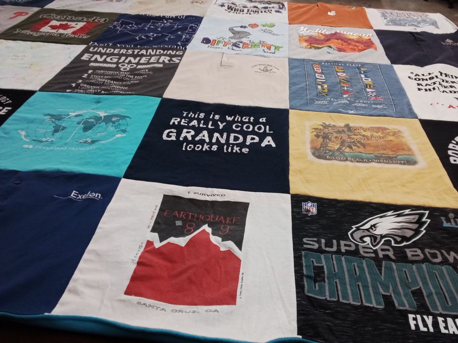T-shirt quilt featuring philadelphia eagles by Wendy from MD