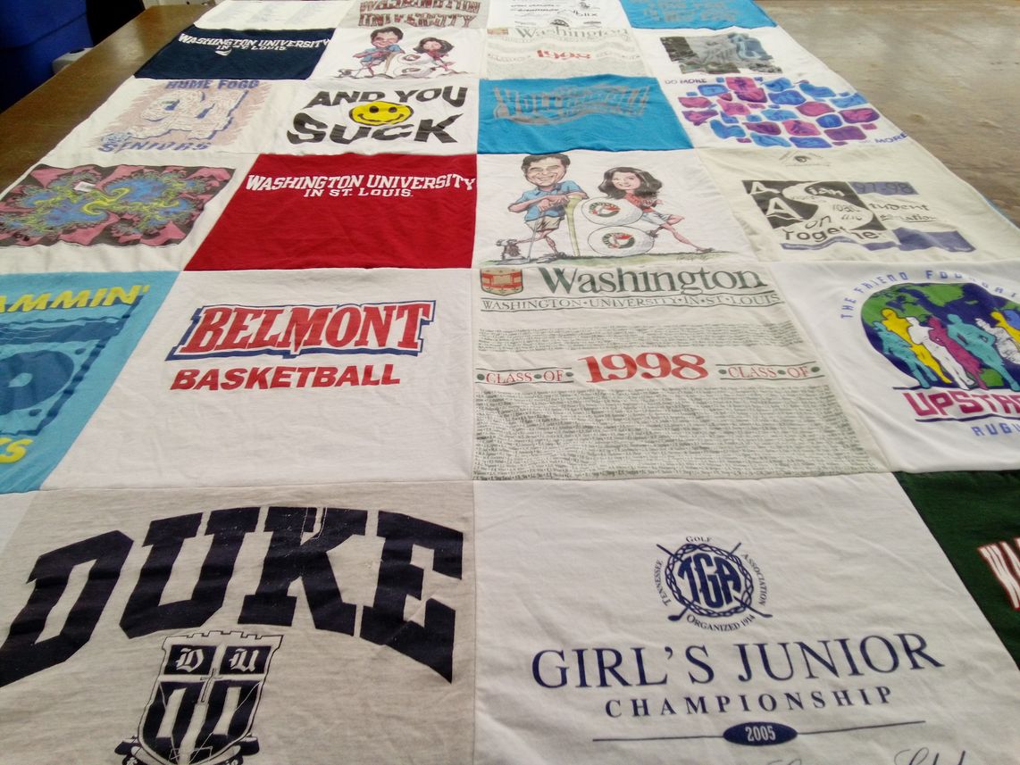 T-shirt quilt featuring belmont basketball by Thuytien from NC