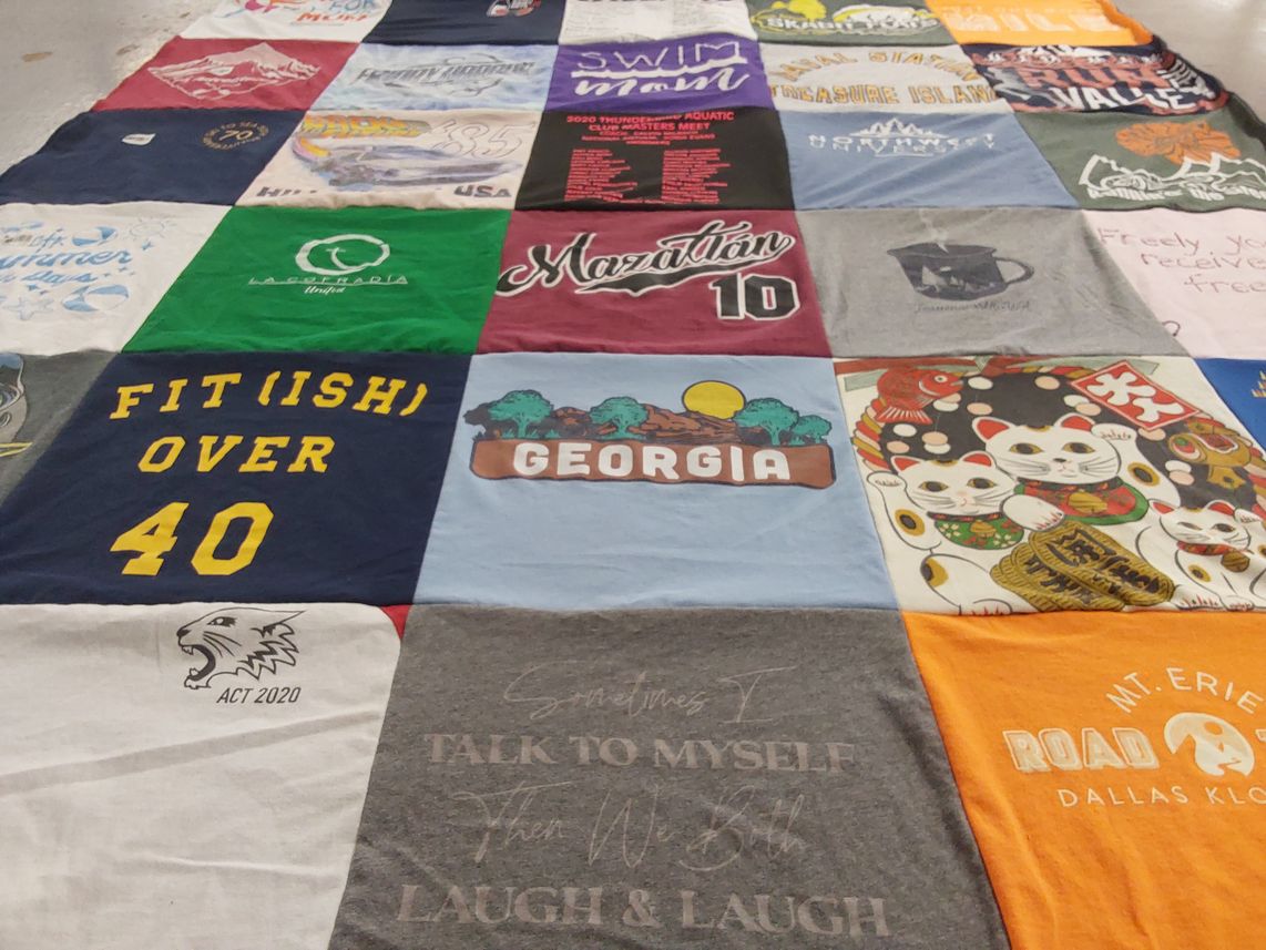 T-shirt quilt from university of georgia by Sonia from WA