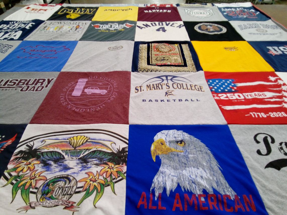 T-shirt quilt from salisbury university, st. mary's college by Howard from DE