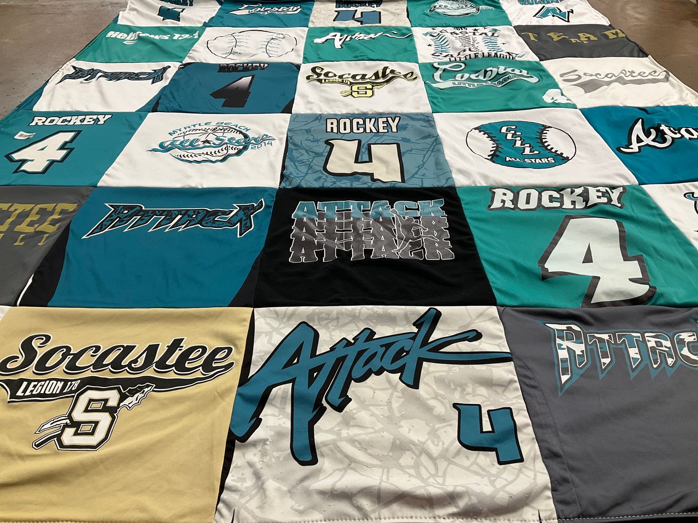 T-shirt quilt featuring socastee high school baseball, socastee high school softball by Christine from SC