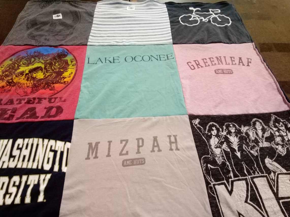 T-shirt quilt from washington university by Jack from FL