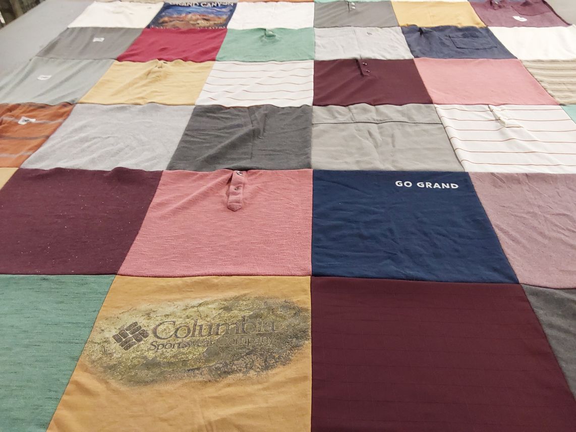 T-shirt quilt by Rosa from CA