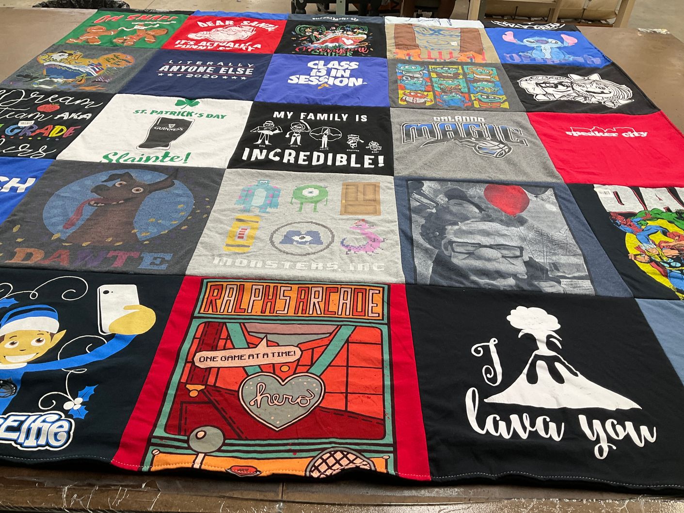 T-shirt quilt with holidays, fantasy themes by Jessica  from FL