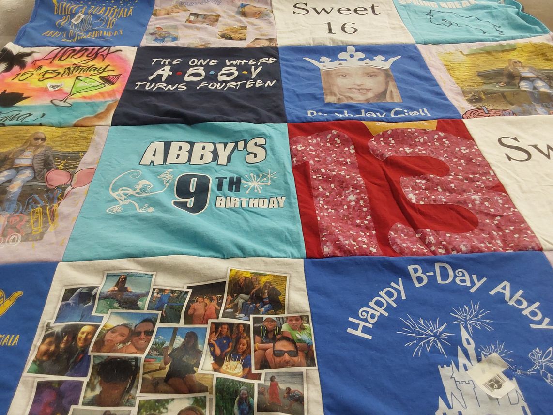 T-shirt quilt by Stefanie from CO