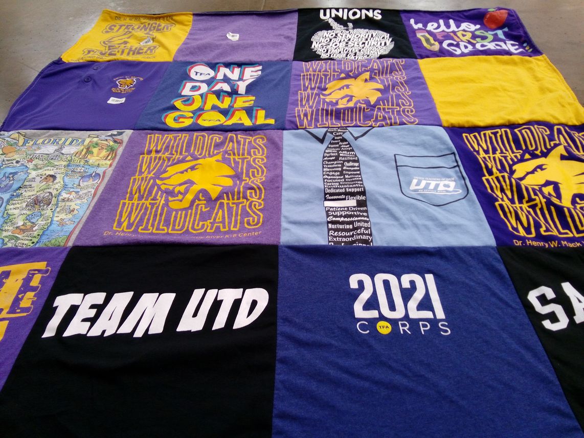 T-shirt quilt from university of texas at dallas by Asael from IL