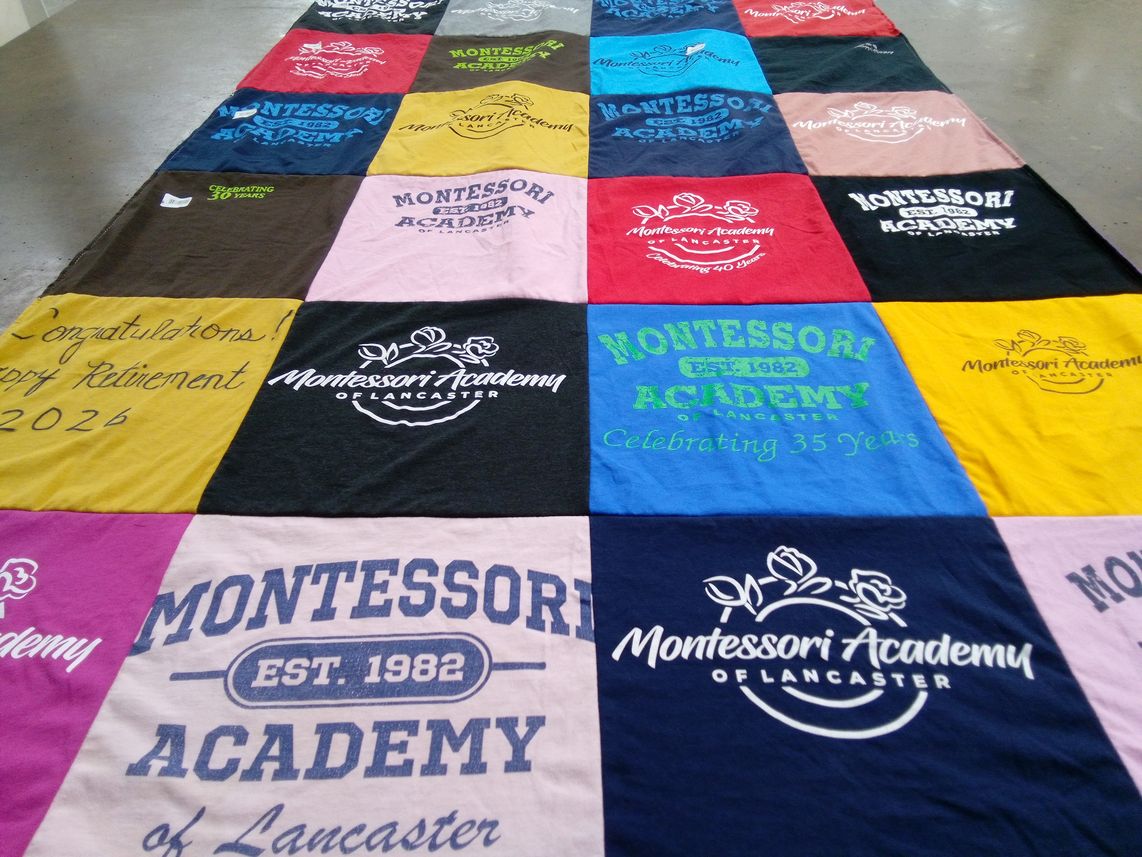 T-shirt quilt from montessori academy of lancaster by Deb from PA