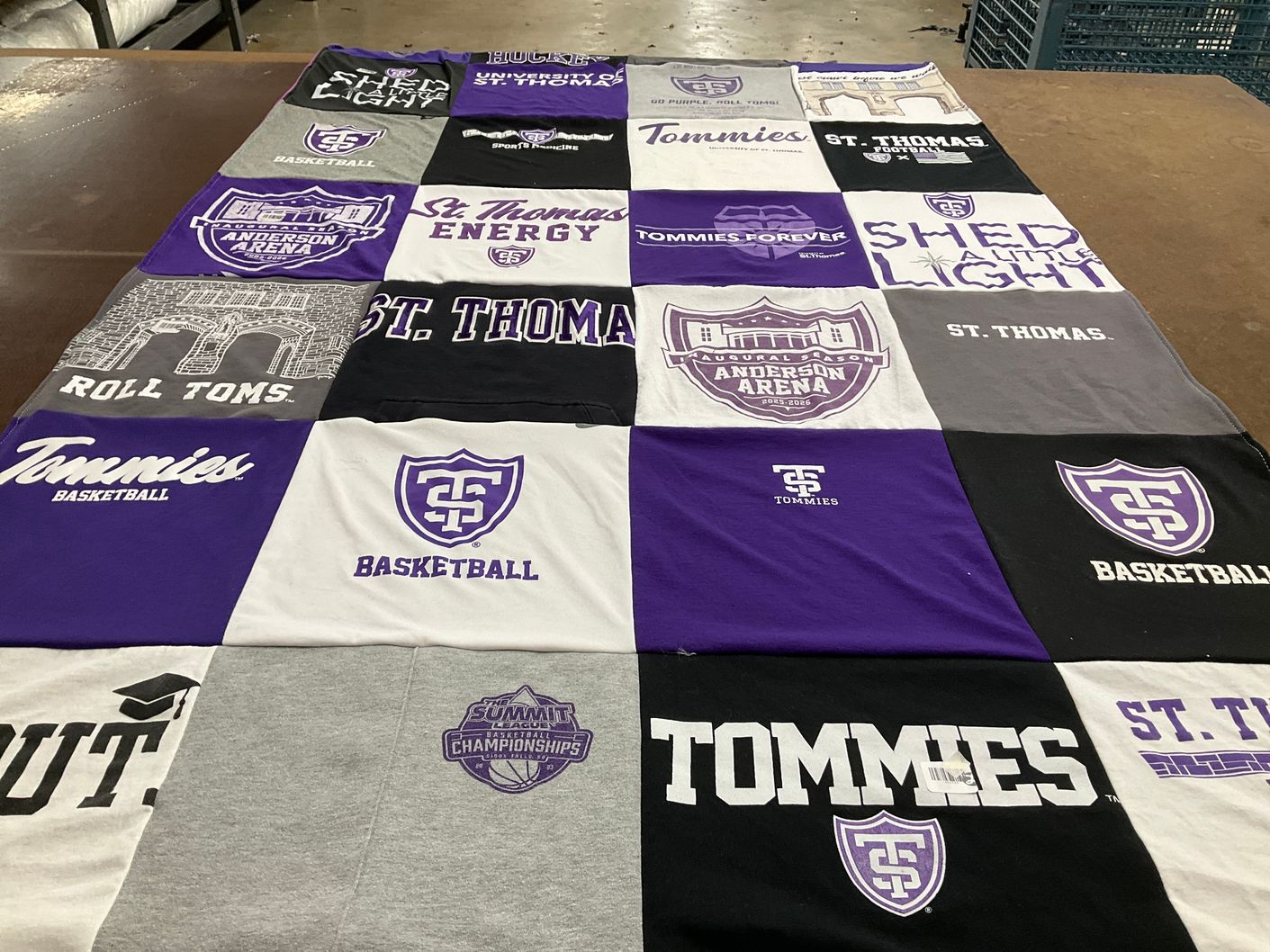 T-shirt quilt featuring university of st. thomas basketball by Sheree from MN