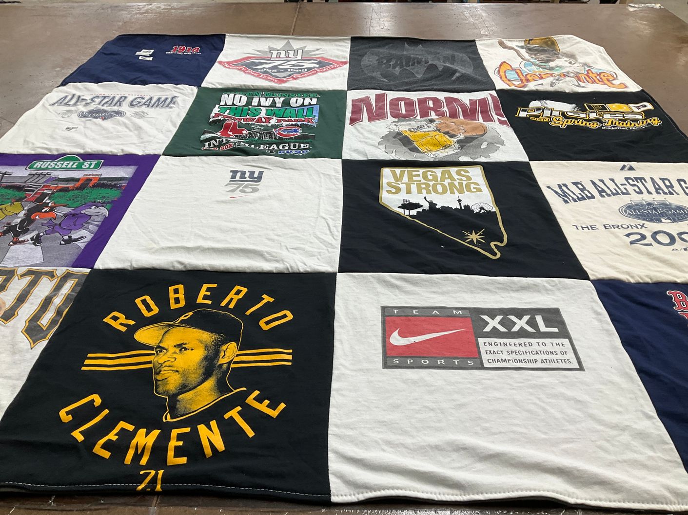 T-shirt quilt featuring new york giants by Edward from MA