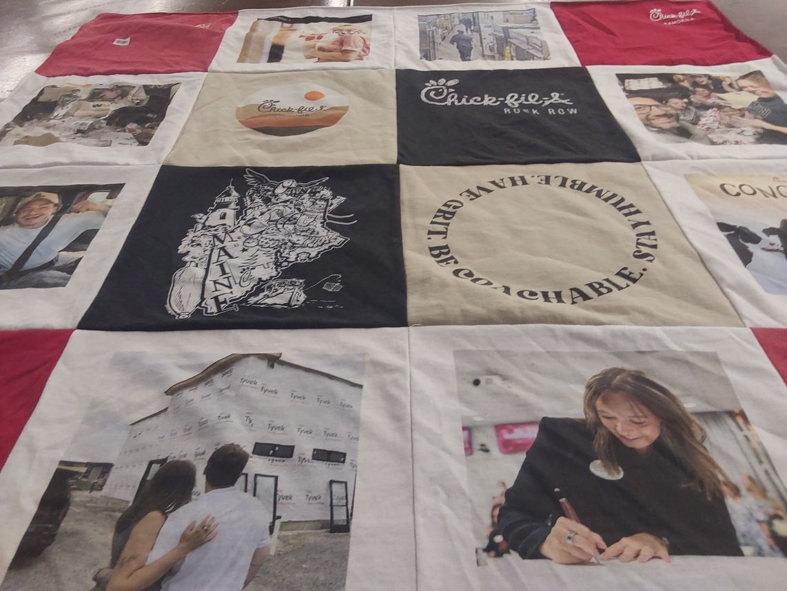 T-shirt quilt by Elaine from PA