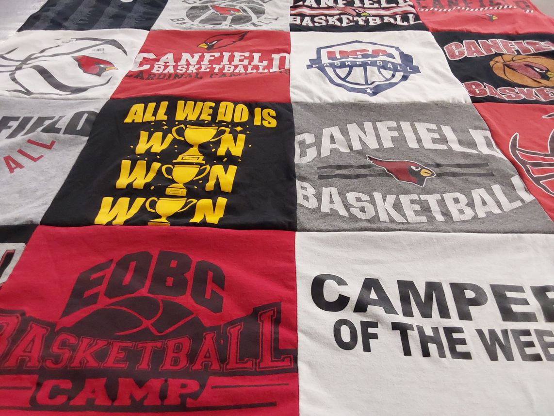 T-shirt quilt from canfield high school by Stephanie from OH