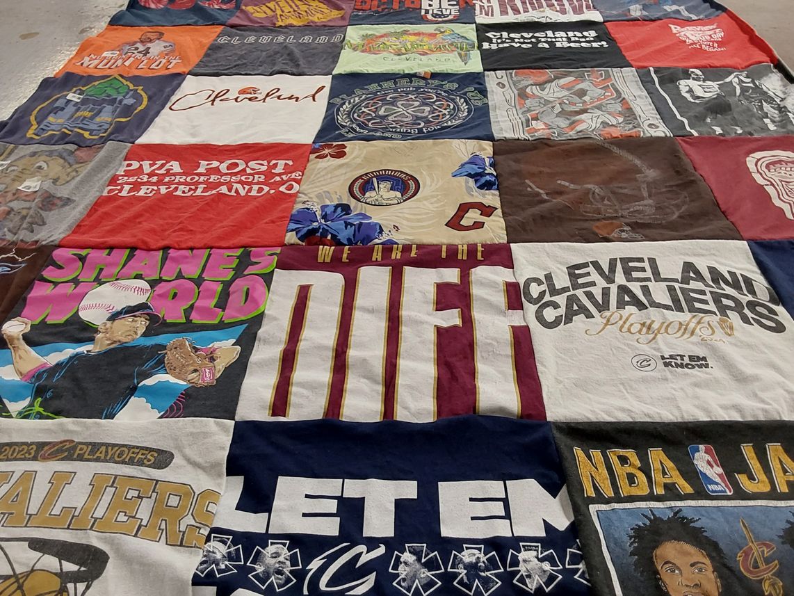 T-shirt quilt featuring cleveland cavaliers by Brendan from OH