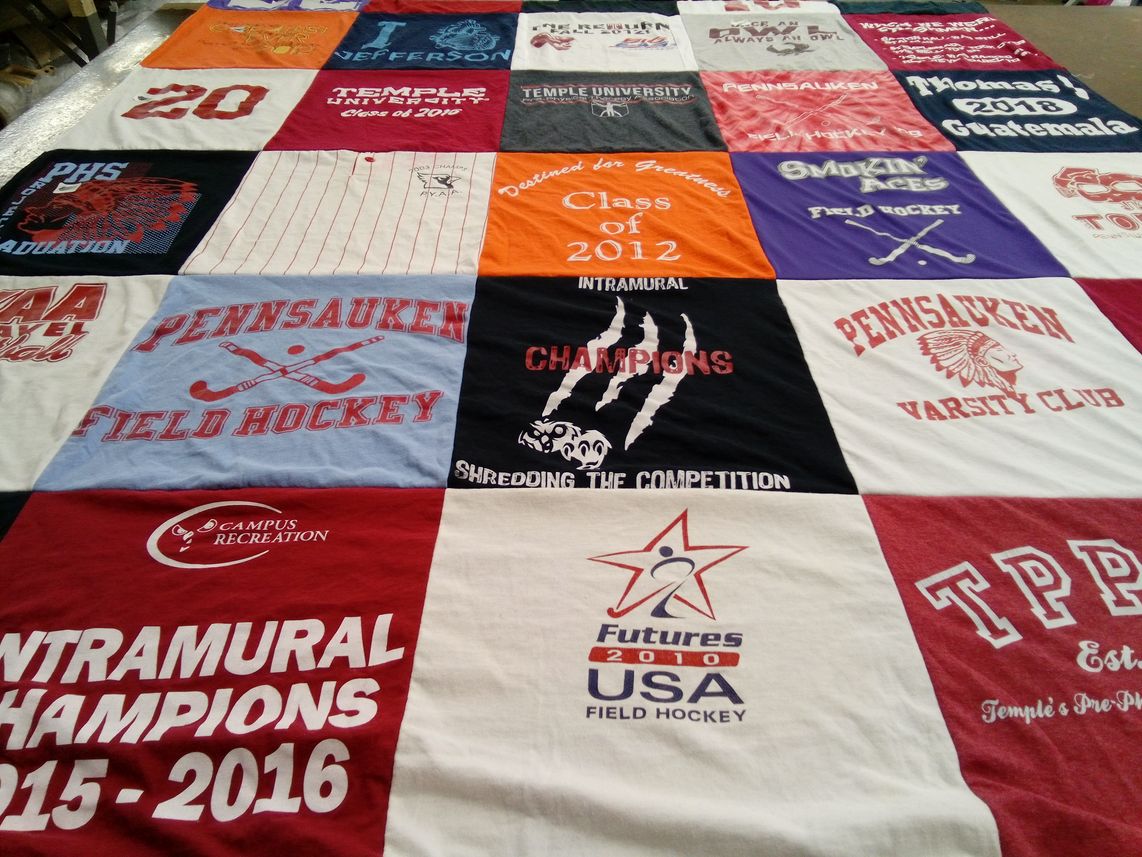 T-shirt quilt featuring pennsauken varsity club by Alexis from NJ