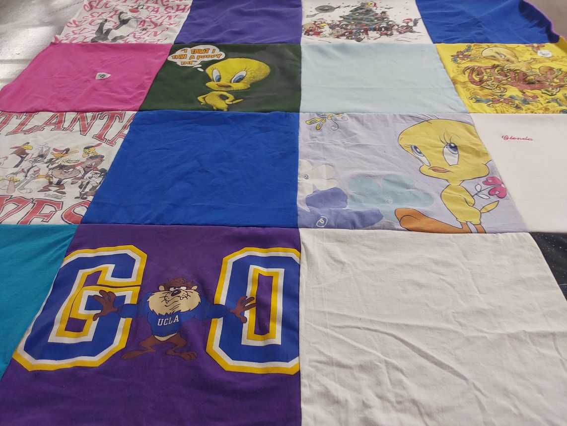 T-shirt quilt from university of california, los angeles by Shari from WA