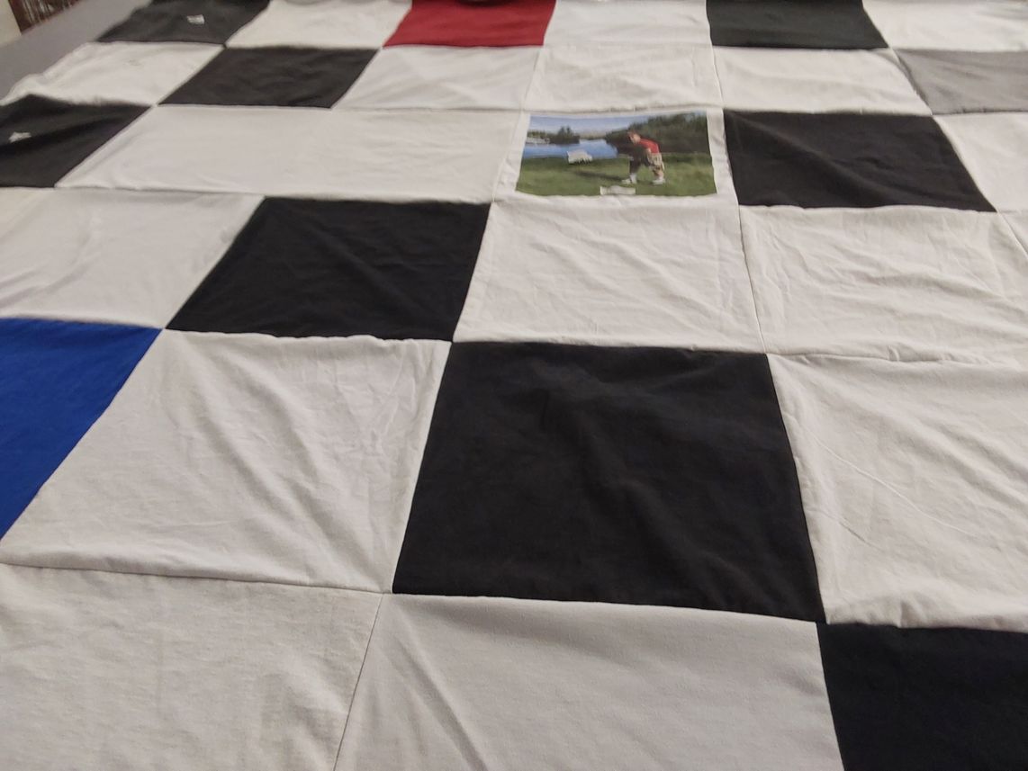 T-shirt quilt by Claudia from CA