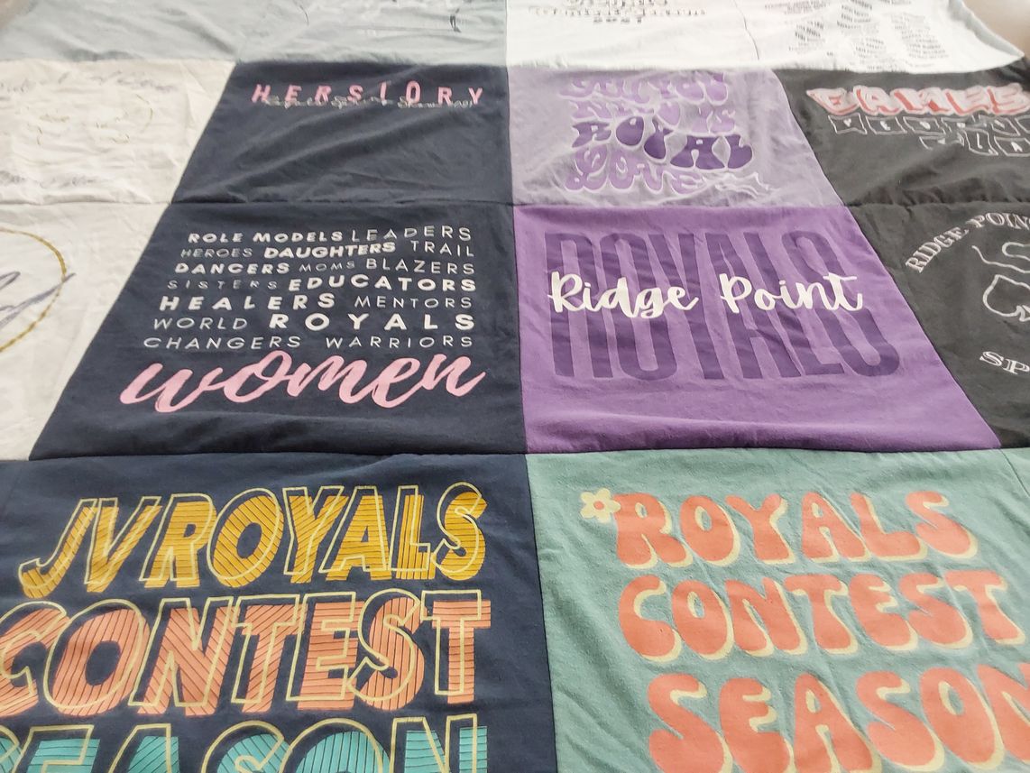 T-shirt quilt featuring royals by Julia from TX