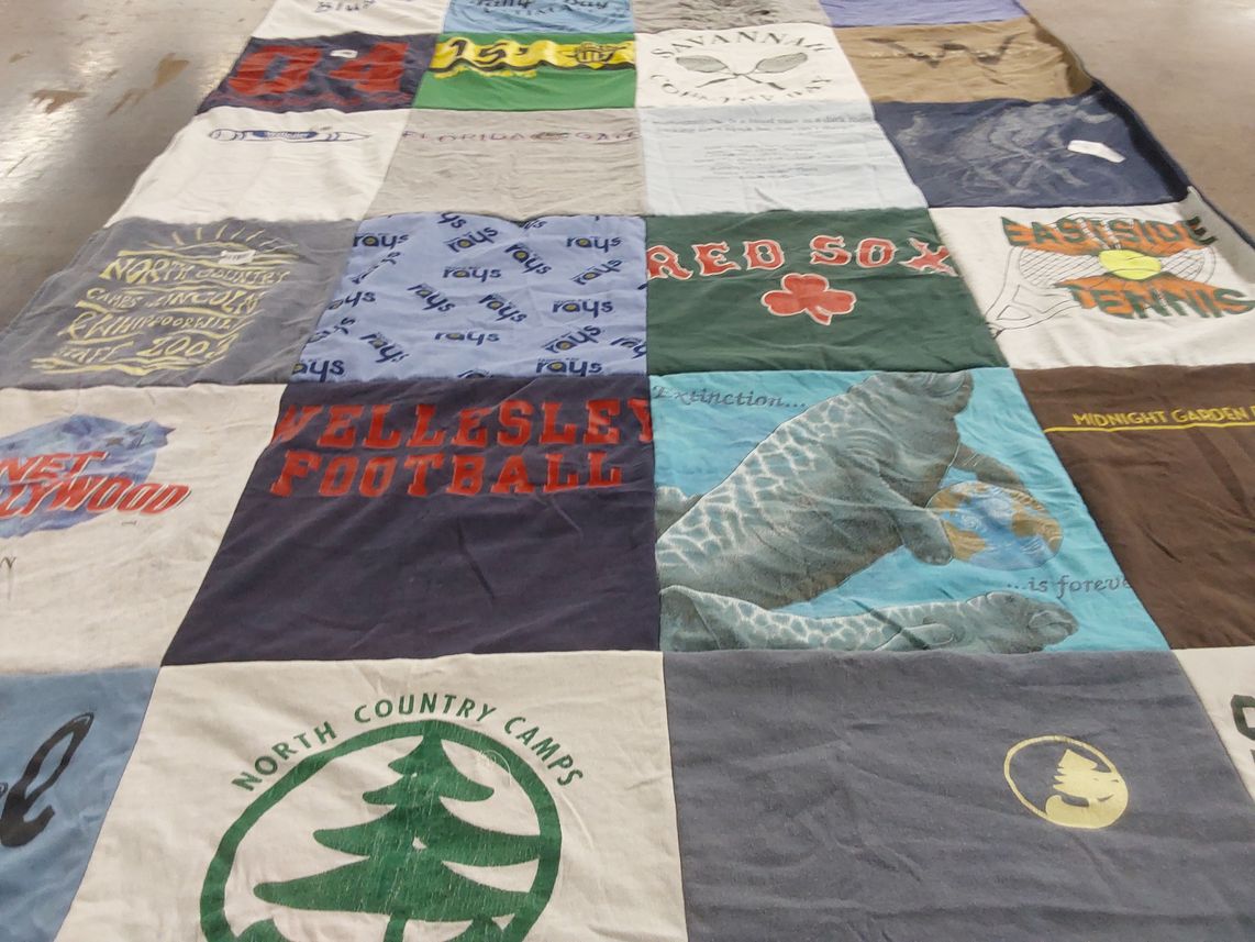 T-shirt quilt featuring red sox by Jessica from FL