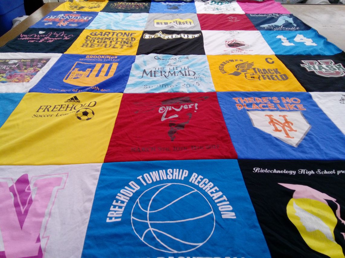 T-shirt quilt featuring freehold soccer league by Jenna from NJ