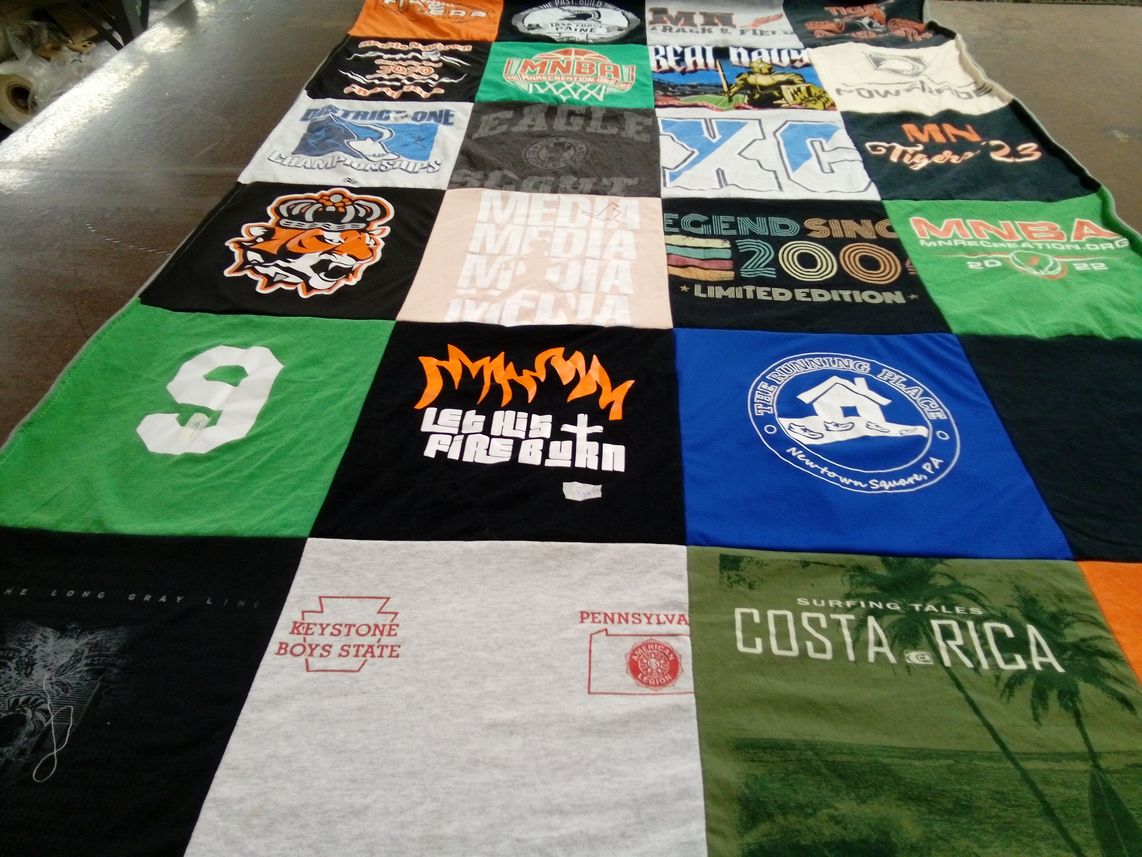 T-shirt quilt featuring tiger's by Matthew from PA
