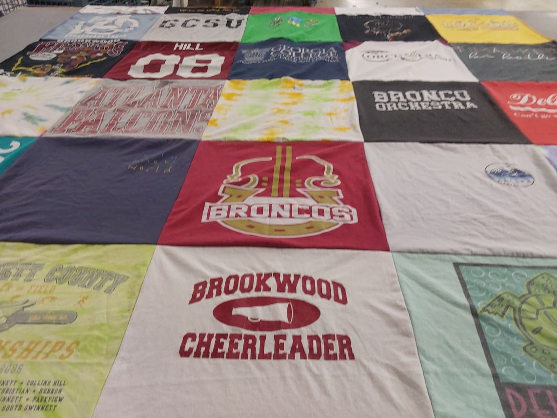 T-shirt quilt featuring atlanta falcons by S from GA