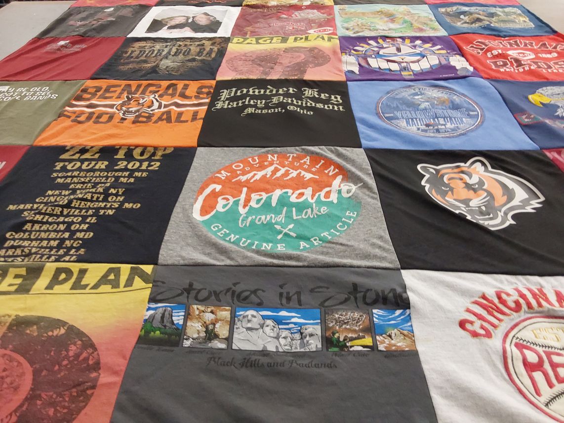 T-shirt quilt featuring cincinnati bengals by Debra from OH