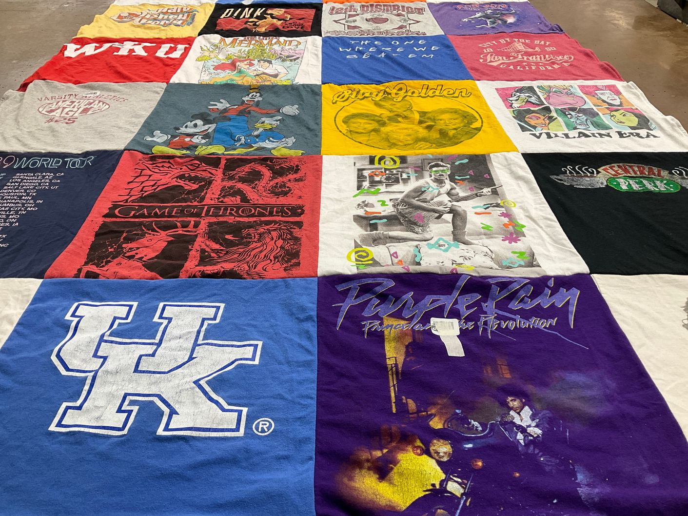 T-shirt quilt featuring university of kentucky by Jacob from KY