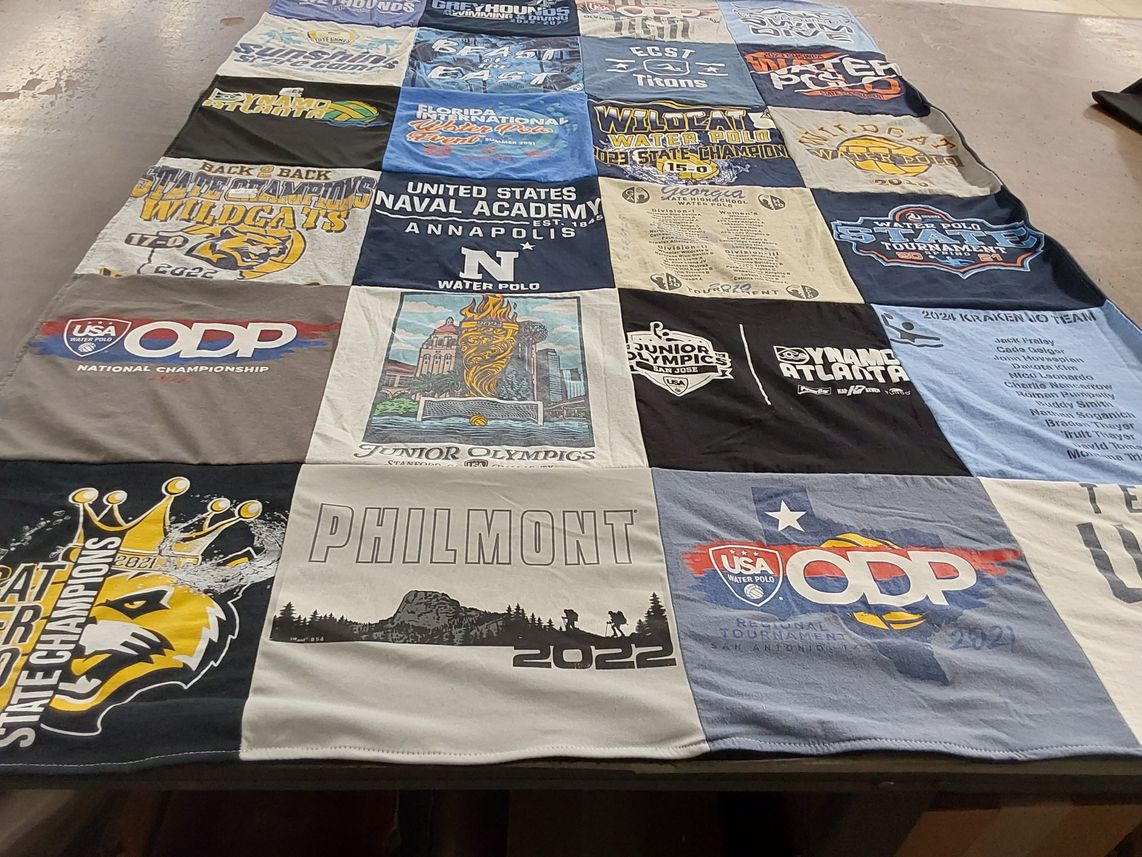 T-shirt quilt featuring wildcats by Carrie from GA