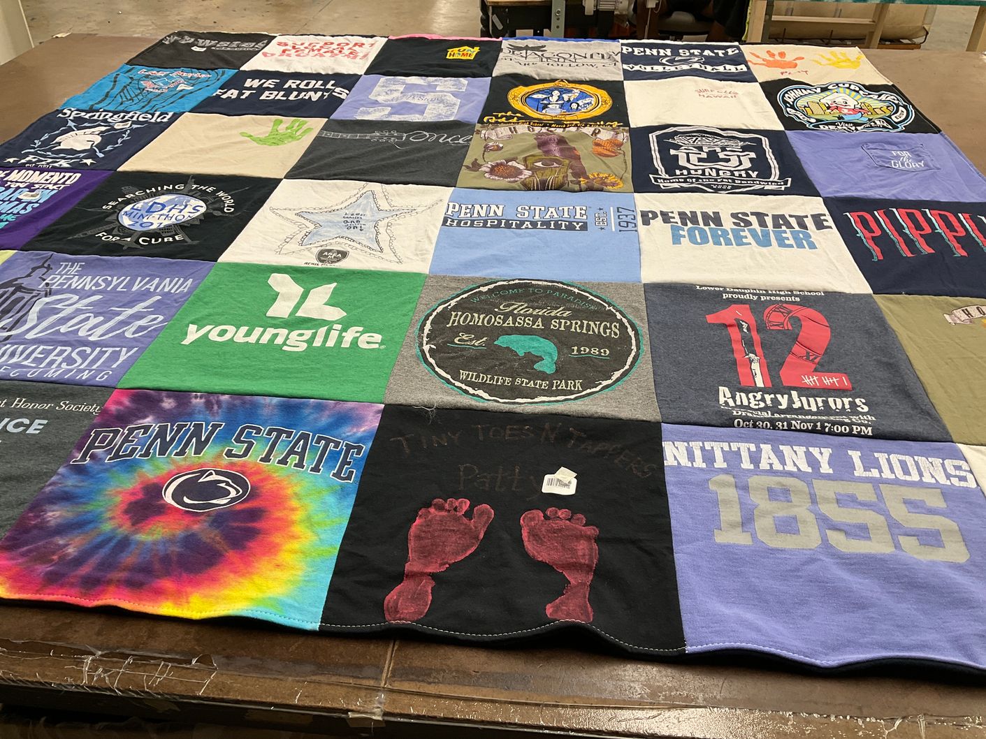 T-shirt quilt featuring penn state nittany lions by Sherie from PA