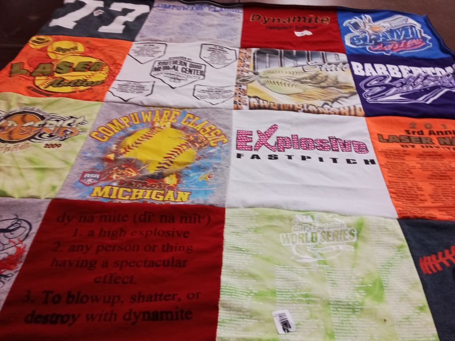 T-shirt quilt from barberton high school by CHRISTINE from OH