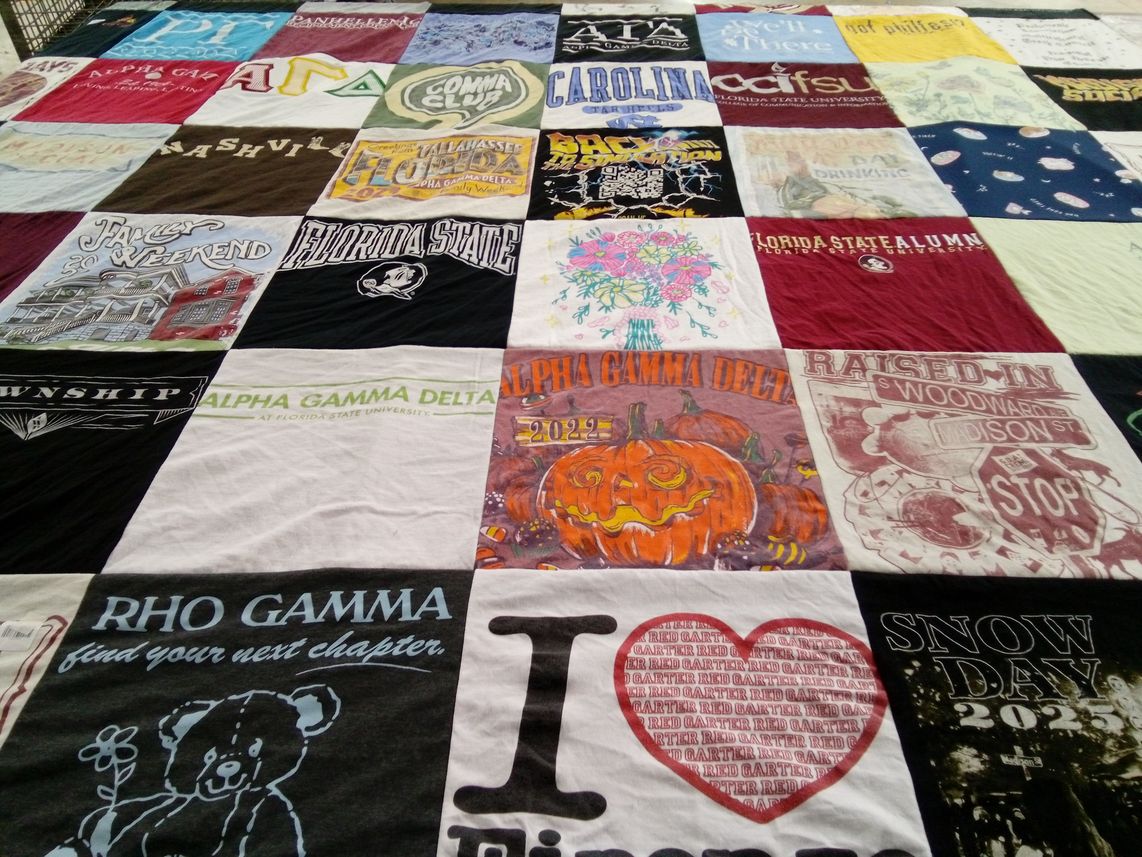 T-shirt quilt from florida state university by Gabriela from FL