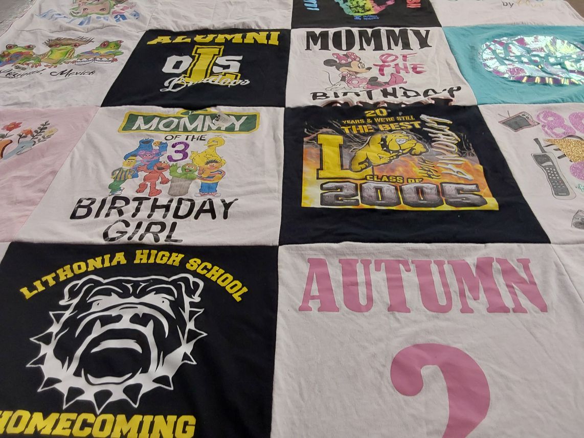 T-shirt quilt from lithonia high school by Chassidy from GA
