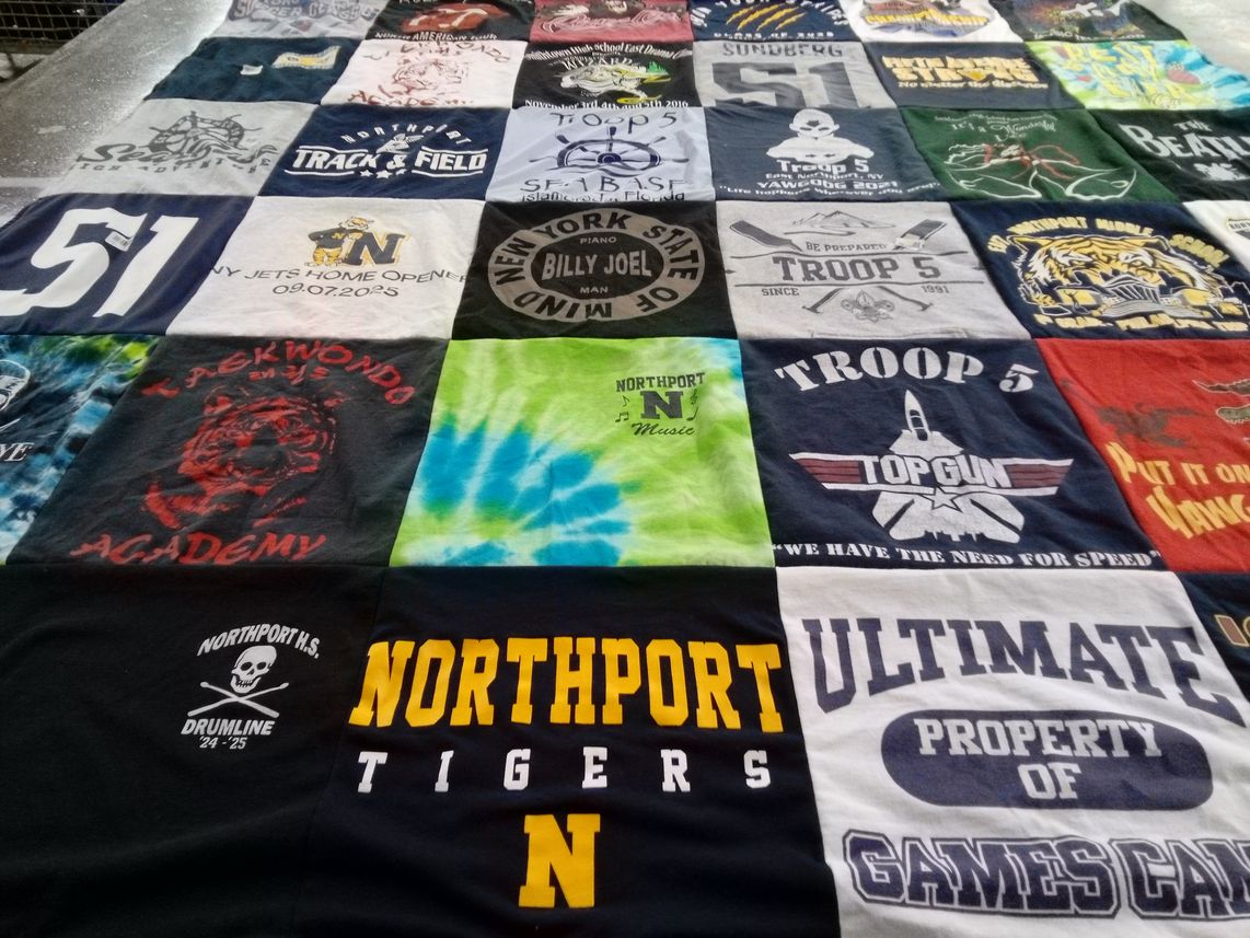 T-shirt quilt featuring northport tigers by Kim from NY