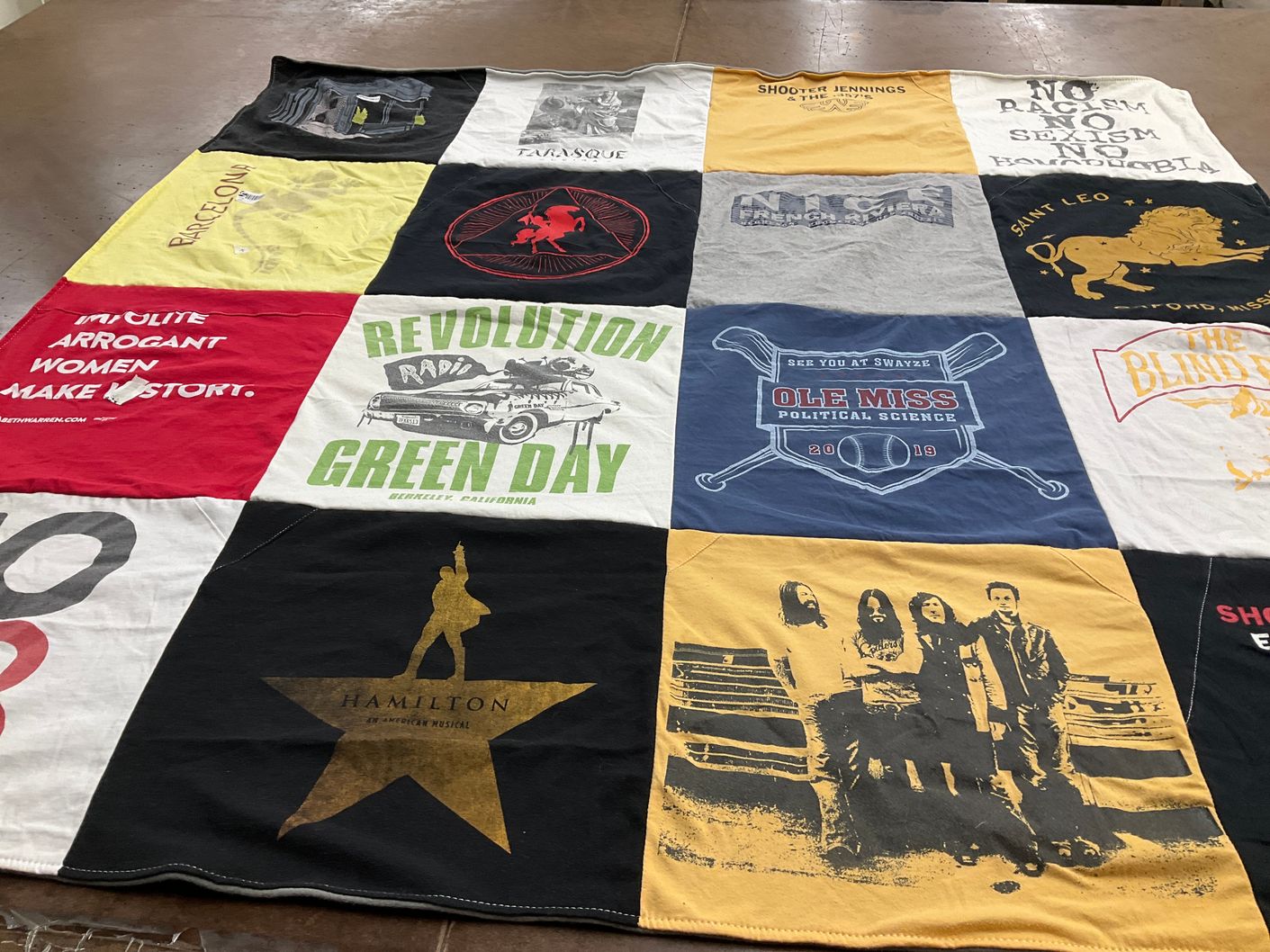 T-shirt quilt from ole miss, the university of mississippi by Marissa from IL