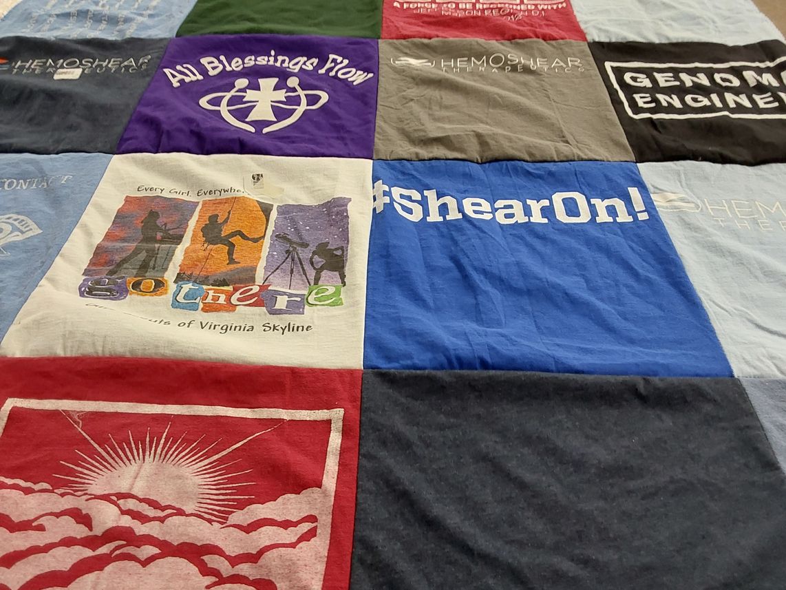 T-shirt quilt by Dave from VA