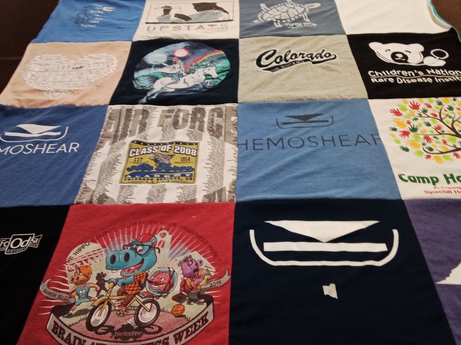 T-shirt quilt from colorado school of mines by Dave from VA