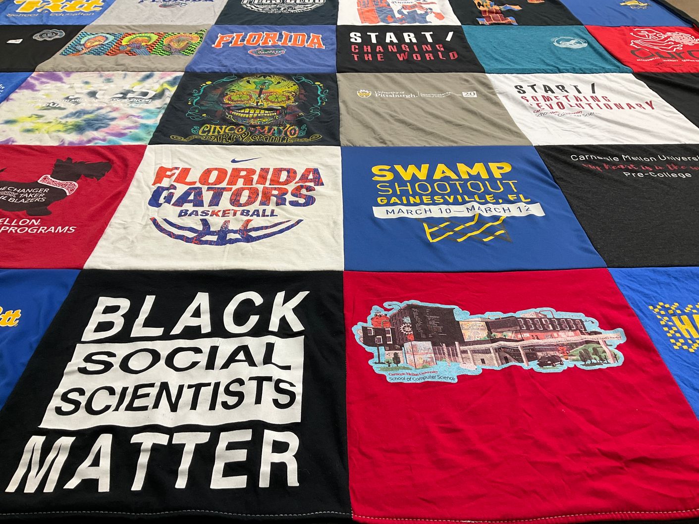 T-shirt quilt featuring university of florida basketball by GERARD from PA