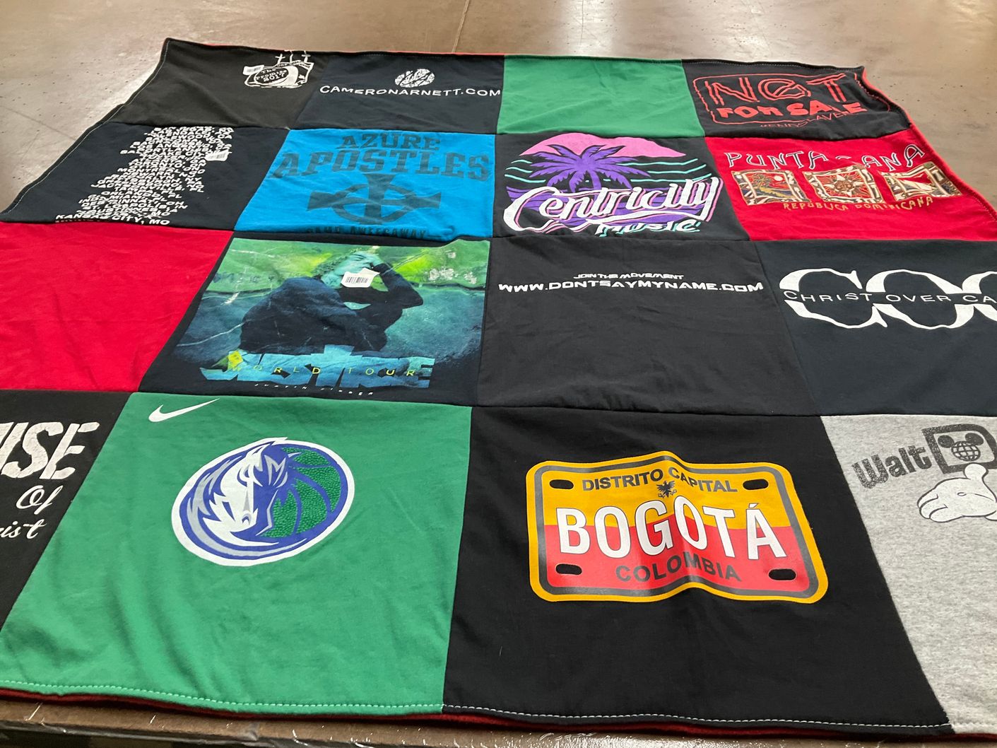 T-shirt quilt featuring dallas mavericks by Sharon from IN