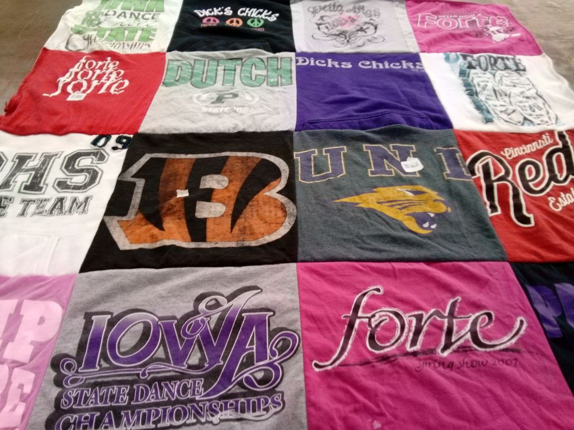 T-shirt quilt featuring cincinnati reds by Janice from NC