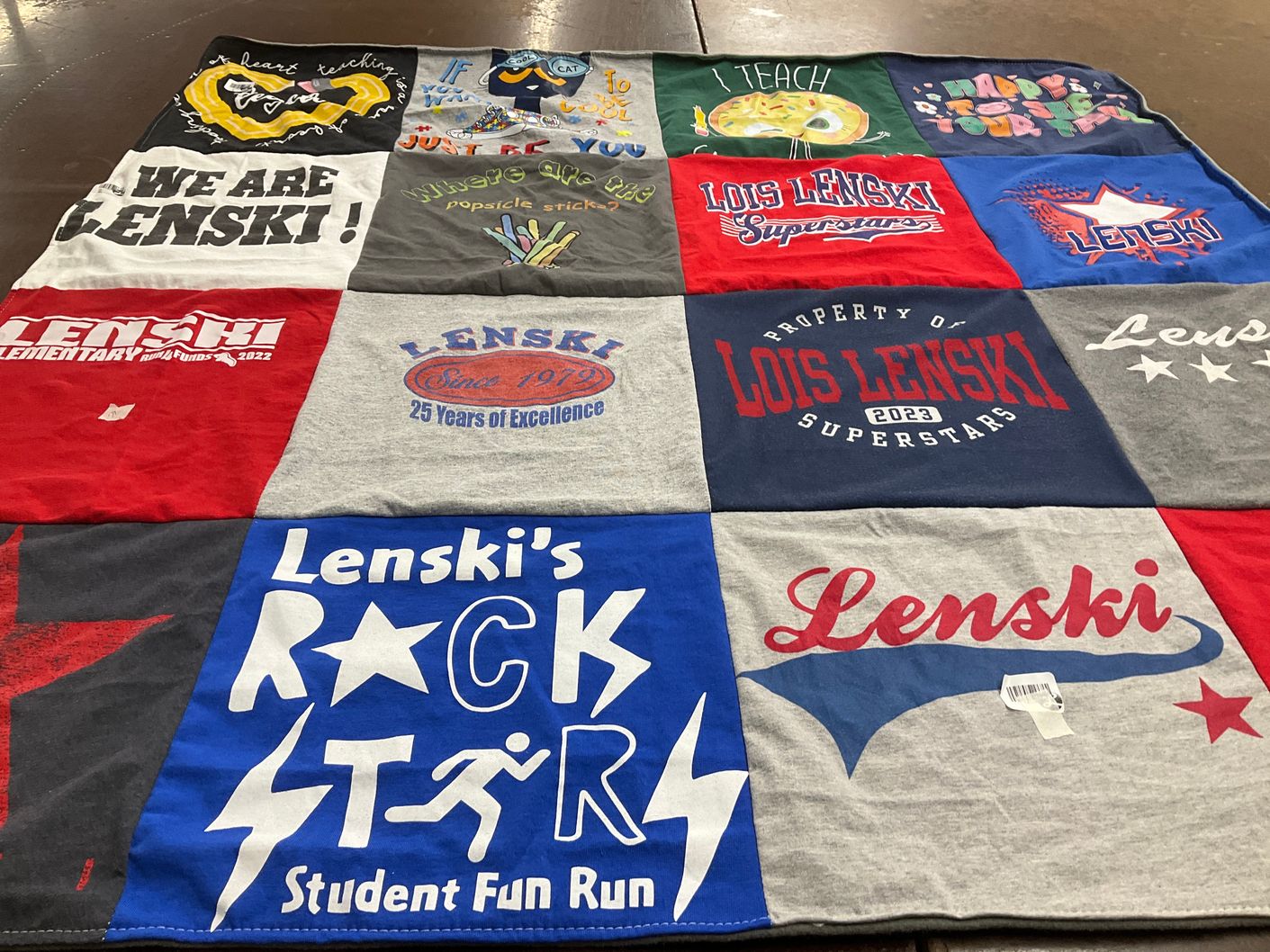 T-shirt quilt from lois lenski elementary by Kyle from CO
