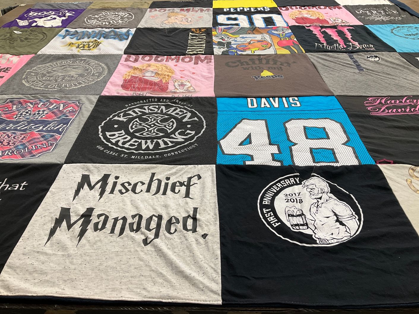 T-shirt quilt by James from CT