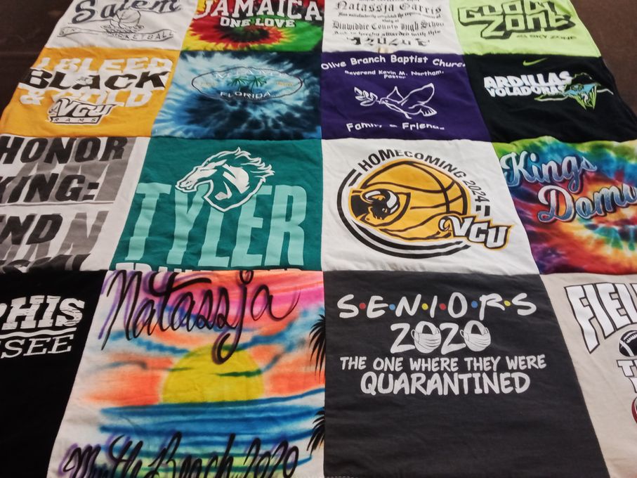 T-shirt quilt from virginia commonwealth university by Natassja from VA