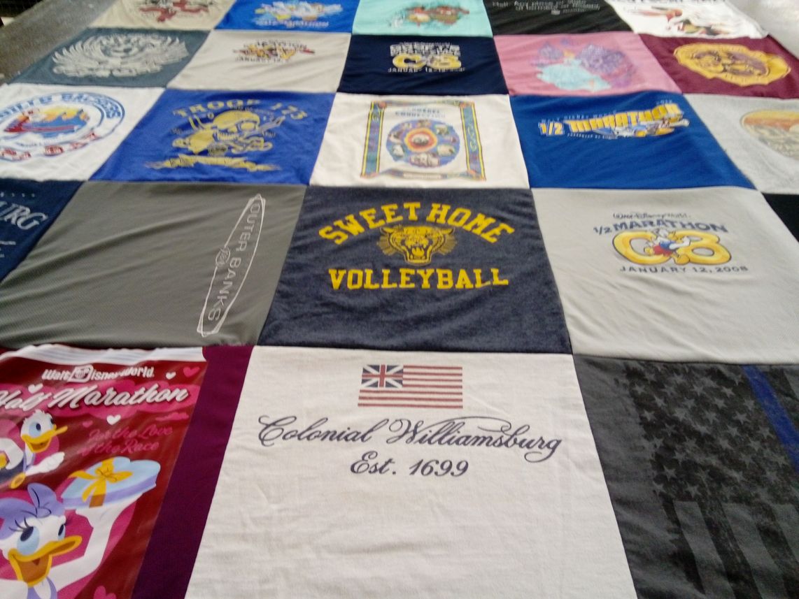 T-shirt quilt from sweet home high school by Marie from NY