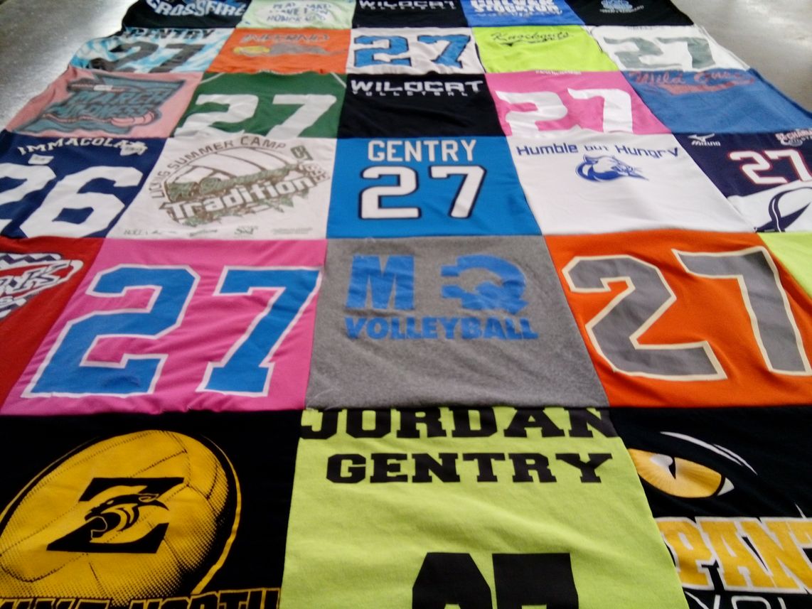 T-shirt quilt featuring gentry, wildcat by Jordan from MO