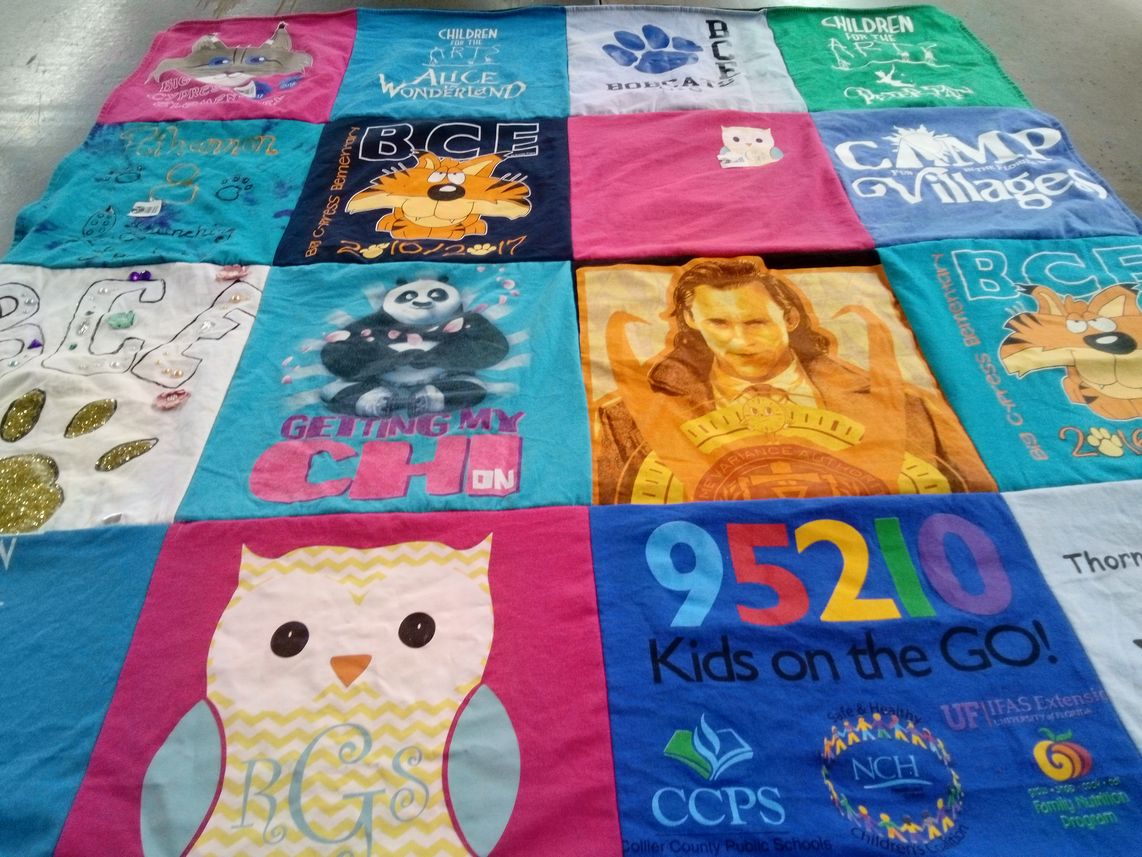 T-shirt quilt from cypress elementary school, bce by Jonathan from SC