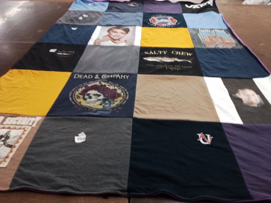 T-shirt quilt from auburn university by lisa from AZ