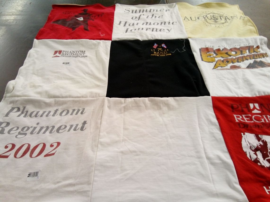 T-shirt quilt from augustana college by Bob from MN