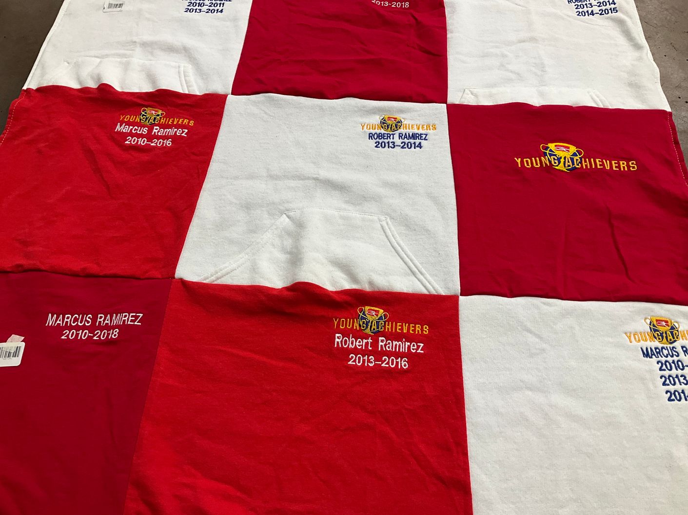 T-shirt quilt by Tiffany from CA