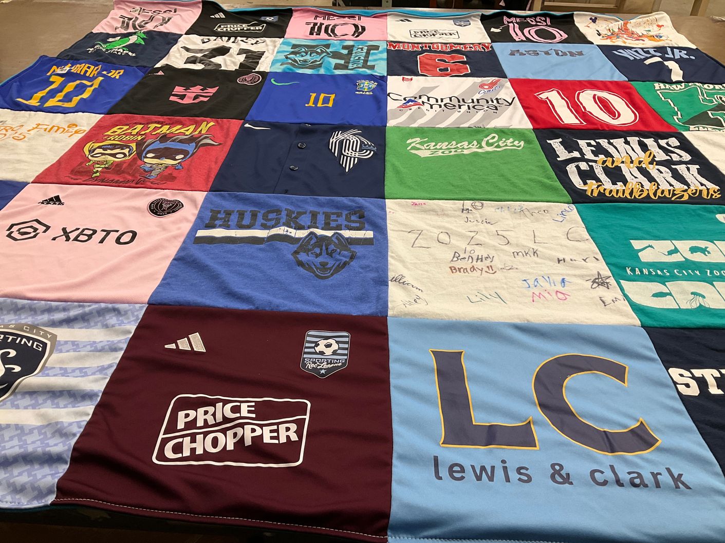 T-shirt quilt featuring sporting kansas city by Alicia from MO