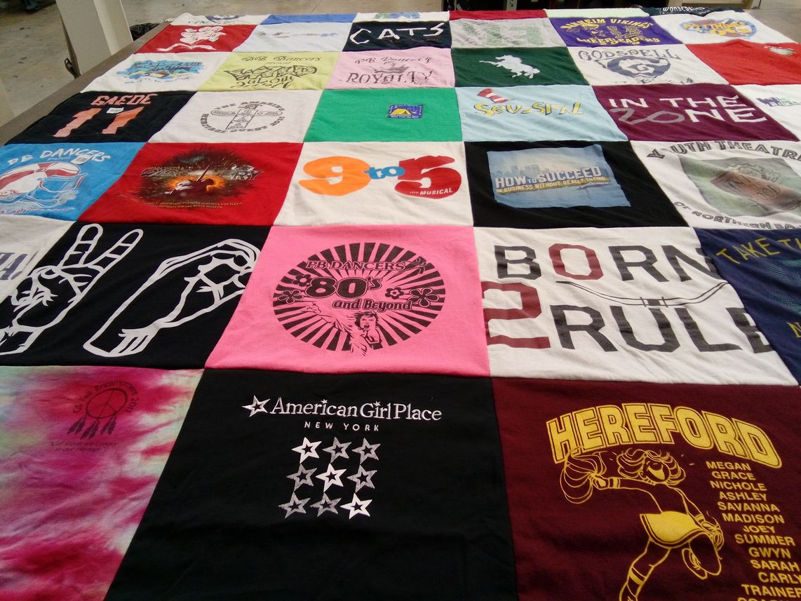 T-shirt quilt from hereford high school by Eduardo from VA