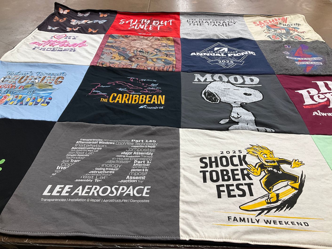 T-shirt quilt from wichita state university by Stephanie from KS